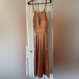 !Tan/light brown bridesmaid dress size 20!